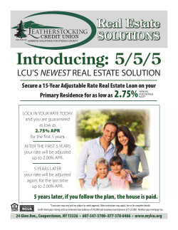 Introducing: 5/5/5 - Leatherstocking Credit Union