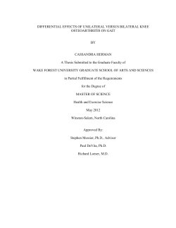 DIFFERENTIAL EFFECTS OF UNILATERAL VERSUS BILATERAL