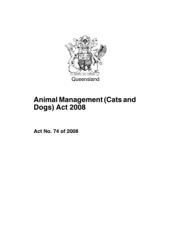 Animal Management (Cats and Dogs) Act 2008
