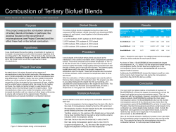 Purpose Hypothesis Project Overview Biofuel Blends Procedure