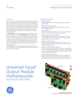 Universal Input-Output Module Motherboards