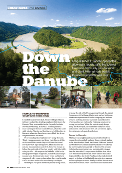 Long-distance european cyclepaths allow easy, largely traffic