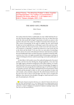 The Mind-Soul Problem - University of Colorado Boulder