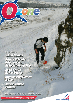 Talent Camps British Schools Orienteering Association Update 2016