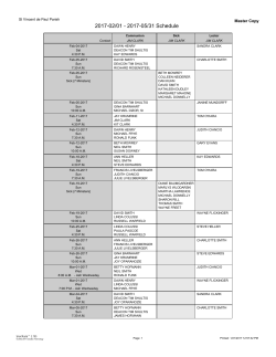 Schedules - St. Vincent de Paul Parish