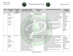ELAR GR 6 Course Map 2015-16