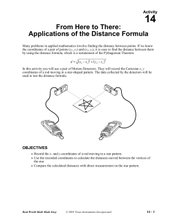 Applications of the Distance Formula - TI Education