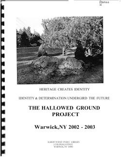 the hallowed ground. - Albert Wisner Public Library