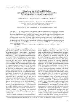 Adsorbent for Di-n-butyl Phthalate using Chitosan Beads