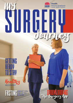 My Surgery Journey" magazine you can download.