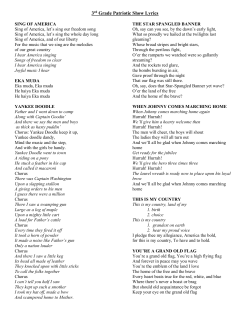 3rd Grade Patriotic Show Lyrics