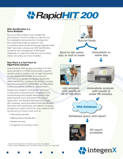 Lab analysis with results in 30 to 180 days Immediate analysis with