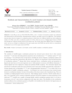 Synthesis and characterization of a novel 3-amino-1,2,4