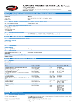 JOHNSEN`S POWER STEERING FLUID 32 FL.OZ.