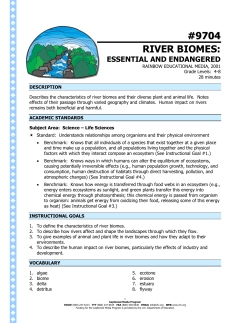 #9704 RIVER BIOMES: - The Described and Captioned Media