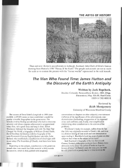 The Man Who Found Time: James Hutton and the Discovery of the