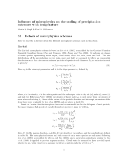 Influence of microphysics on the scaling of precipitation extremes