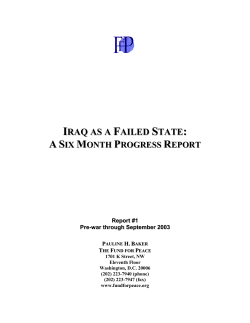 Iraq as a Failed State - The Web site cannot be found