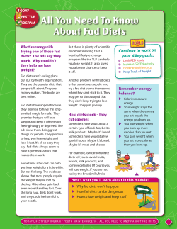 All You Need To Know About Fad Diets