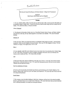 Priesbe`s Frisbees - Collegiate Quiz Bowl Packet