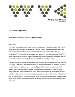 The Sound of Digital Comics - University of Hertfordshire