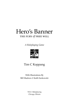 Hero`s Banner - TCK Roleplaying