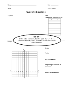 Quadratic Equations