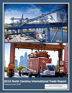 2014 North Carolina International Trade Report