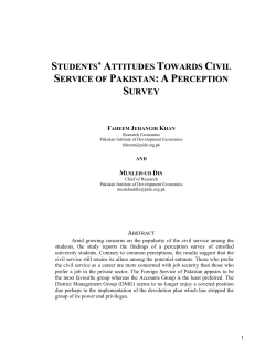 STUDENTS ` ATTITUDES TOWARDS CIVIL SERVICE OF