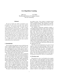 Live Repetition Counting