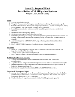 Mitigation and Complete Scope of Project