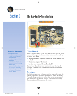 Section 5 The Sun-Earth