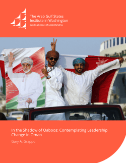 In the Shadow of Qaboos: Contemplating Leadership Change in
