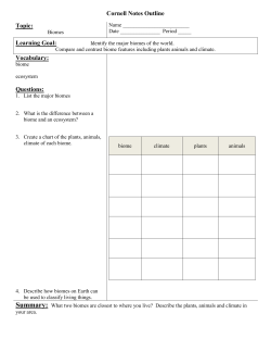 Cornell Notes Biome