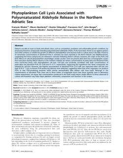 Phytoplankton Cell Lysis Associated with Polyunsaturated Aldehyde