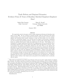 Trade Reform and Regional Dynamics: Evidence From 25 Years of
