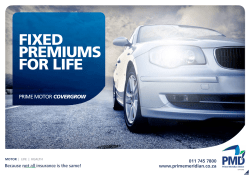 fixed premiums for life