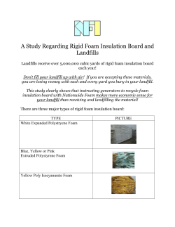 Foam Insulation and Landfills