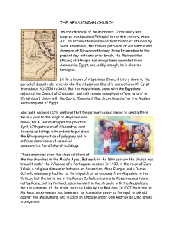 The Abyssinian Church - Ecumenical Catholic Communion