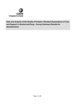 Aberdeenshire ADP Survey Analysis
