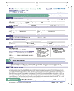 Esbriet Statement of Medical Necessity (SMN)