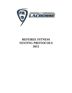 referee fitness testing protocols 2012