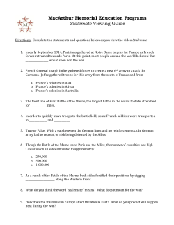 MacArthur Memorial Education Programs Stalemate Viewing Guide