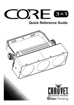 CORE 3x1 Quick Reference Guide Rev. 3 Multi