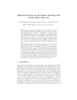 Silhouettes Fusion for 3D Shapes Modeling with Ghost