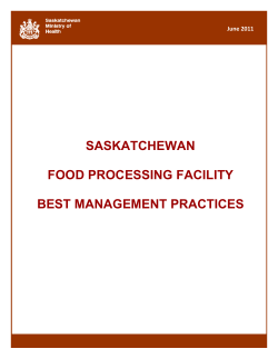 Food Processing Facility Best Management