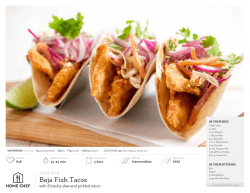 Baja Fish Tacos