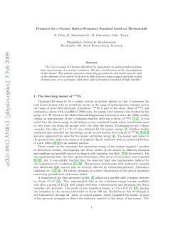 Prospects for a Nuclear Optical Frequency Standard based on