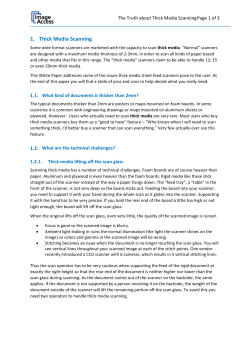 1. Thick Media Scanning