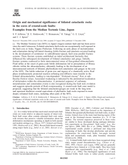 Origin and mechanical significance of foliated cataclastic rocks in